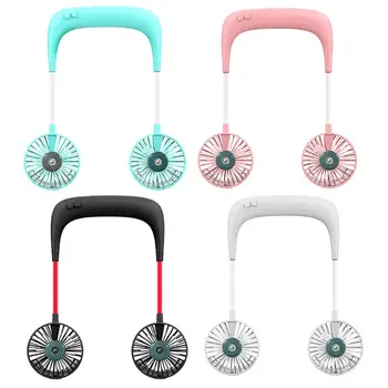 

Free shipping Lazy Hanging Neck Fan Adjustable Portable Air Mister USB Charging Cooling Spray Fan for Indoor Outdoor Use