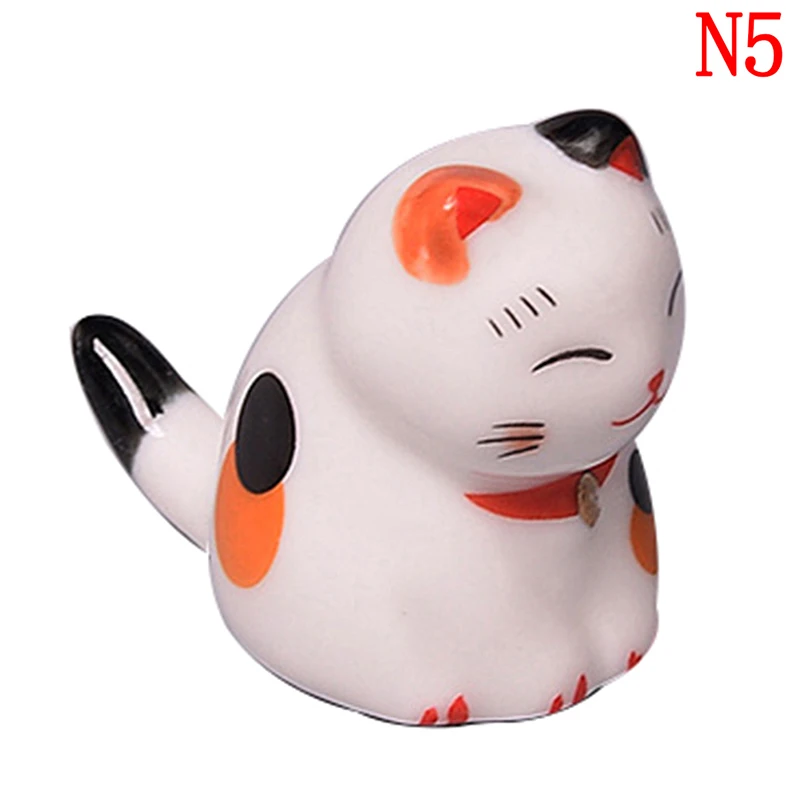 Lucky Cat держатель для палочек японские керамические палочки для еды Уход Керамическая фигура «Счастливая Кошечка» домашний отель 7 форм 1 шт