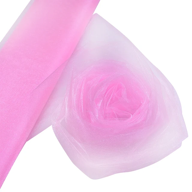 Sheer Organza Tulle Table Swags Wedding Decor for Home Birthday Party Table Runner Table Skirt Wed Backdrop Curtain Decoration baby pink