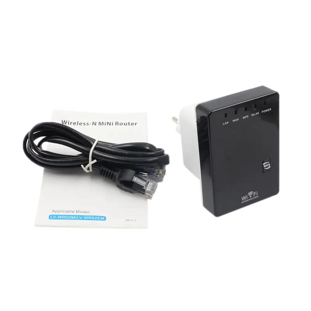 

300Mbps N 802.11 AP Rectangle Wireless Wifi Repeater Router Range Extender Booster Sky Wps WLAN LAN Signal Intensifier