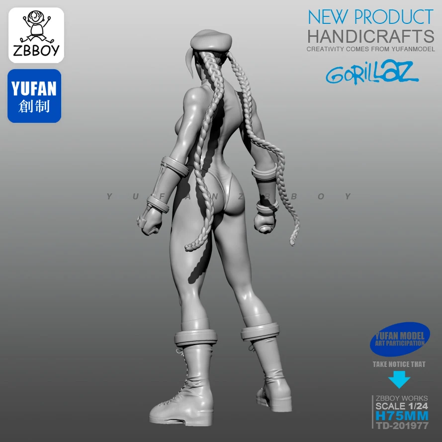 Cena 1 24 zestawy żywiczne bokserki żeńskie żołnierz żywiczny samonośny 75MM TD 201977