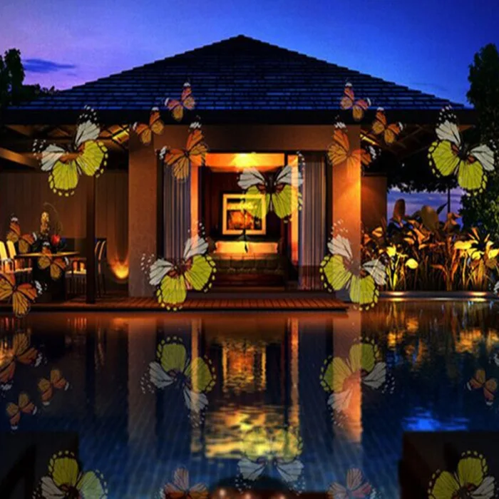 12 Pattern Landscape Projector Move LED Xmas Garden Stage Party Light Christmas Projection Lamp can CSV