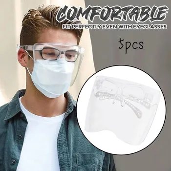 

Face shield glasses protective Mondkapjes wasbaar mask for face with eye shield Visual Mask mondmasker wasbaar Transparent Maske