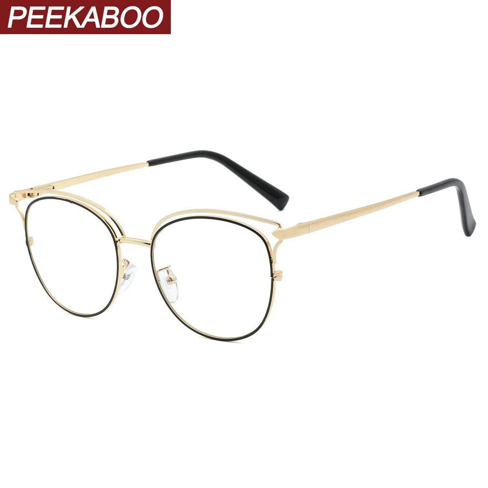 Очки компьютерные Peekaboo с защитой от синего света металлические Квадратные