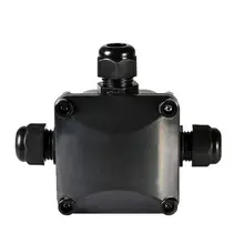 10 шт. стиль 3-сторонний выход распределительная коробка IP 68 Водонепроницаемый разъемы для наружного освещения внешней распределительной коробки кабелей и проводов