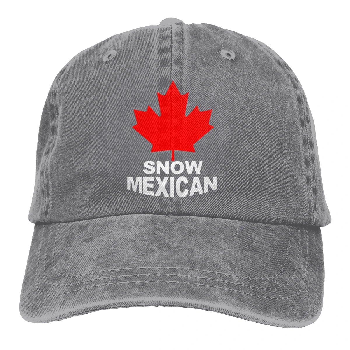 Снежная Мексиканская Casquette черная унисекс Мужские Женские джинсовые бейсболка с ремешком кепки Регулируемая шляпа для гольфа папа