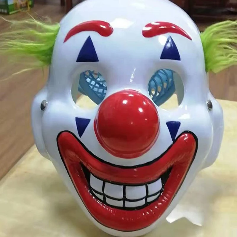 Clwon Joker маска для косплея реквизит ПВХ Бэтмен маски на Хэллоуин Джокер Артур Флек игрушки для детей