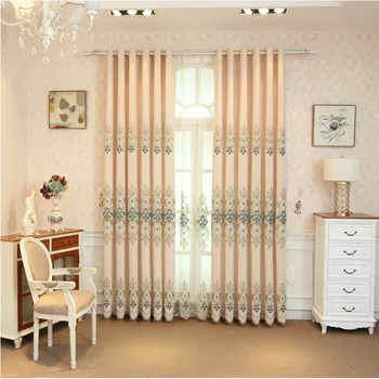 

Big Bambusa Cotton Embroidered Window Curtains for Bedroom Goods Sitting Room Curtains for Living Room Study Chinese Style \