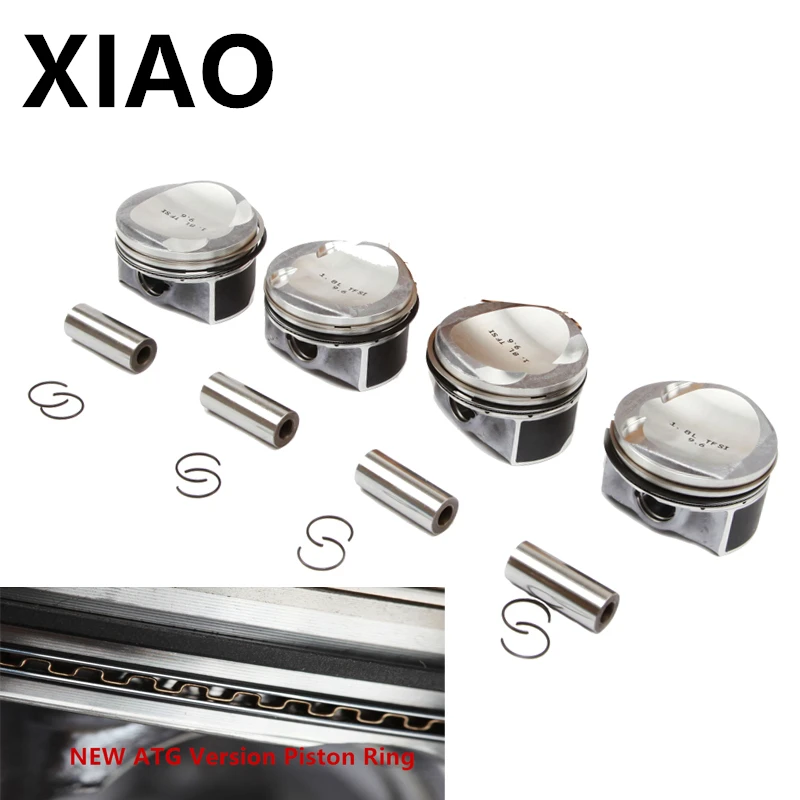 06H 107 065F EA888 модифицированный комплект поршневых колец двигателя для Audi A3 A4 A5 TT VW Passat B6 CC Skoda Seat 1,8 TFSI Pin 21 мм 06H107065BS