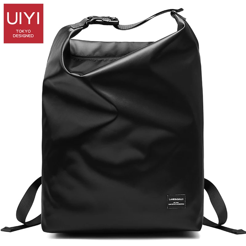 

2019 New Japanese and Korean style backpack black backpack men's simple backpack college student computer bag fashion trend bag