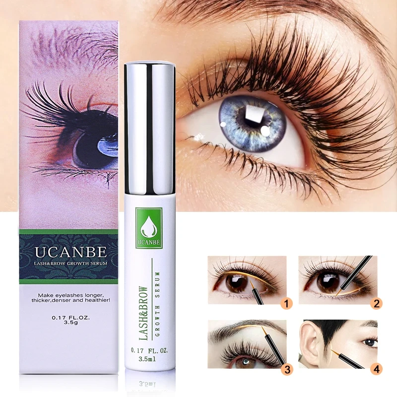 UCANBE Eyelash Growth Essence Nutrition Thick Lengthening Powerful Lifting Eye Lash Serum Makeup Treatment | Красота и здоровье