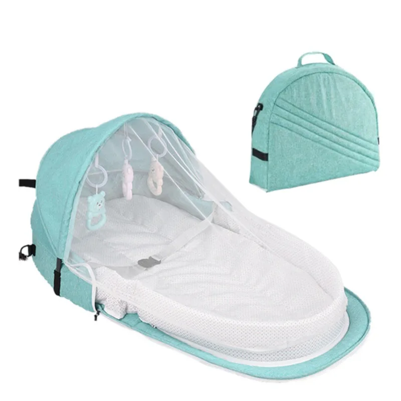 Portable Crib For Travel Baby Bed Folding Sunscreen Breathable Mosquito Net Infant Sleeping Basket Portable Bassinet For Baby