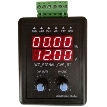 

Adjustable 4-20Ma Signal Generator 24V Current Voltage Transmitter Calibrator Source 0-10V Constant Current Source