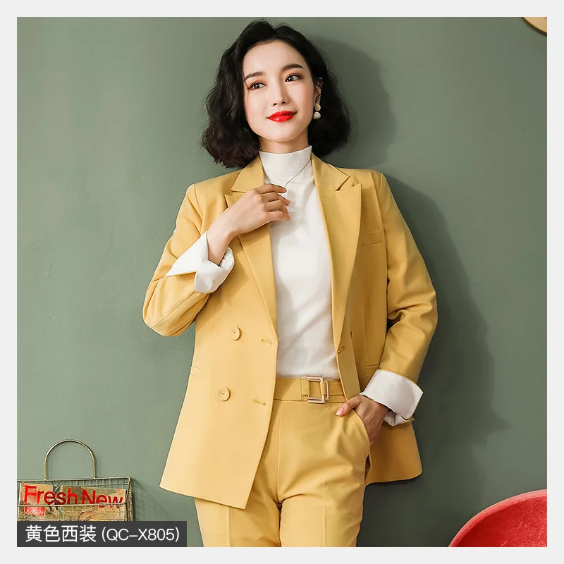 only jacket Женская одежда, деловой женский костюм из двух частей, деловой стиль, элегантный облегающий Длинный блейзер, брюки, комплект из двух предметов - Цвет: only jacket