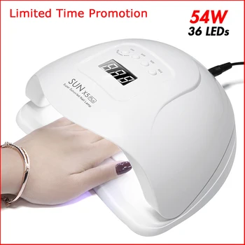 

UV LED Lamp Nails Dryer 54W/48W/36W Ice Lamp For Manicure Gel Nail Lamp Drying Lamp For Gel Varnish SUN 5X Plus Nails Dryer