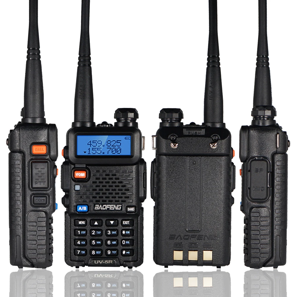 Рация Baofeng UV 5R Talkie 5W UV5R Двухдиапазонная портативная CB радиостанция VHF/UHF FM
