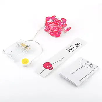 

20 LED String Lights Skull Shaped Copper Wire AA Battery Powered Fairy Light Lamp for Holiday Party Decoration Lamp