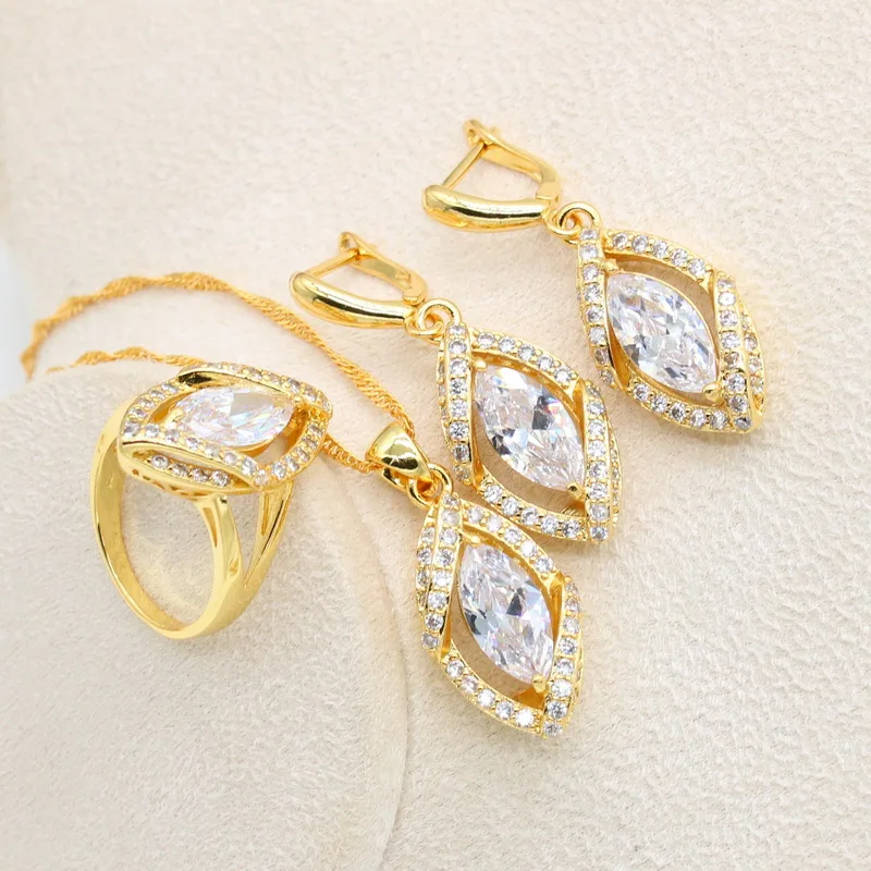 Geometric Gold Color Jewelry Set for Women – Gofaer Finds store!