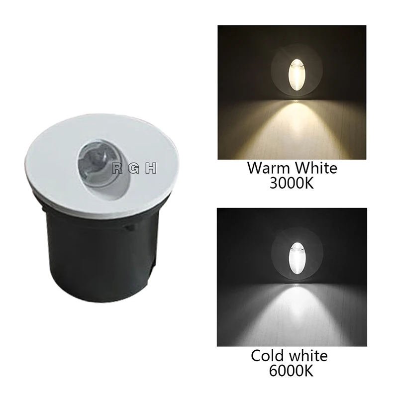 1W 3W Wall Light LED Recessed Stair Light Aluminum indoor decoration Steps Lights Ladder Stairway Night light Corridor Wall Lamp Led Wall Lamp Wall Light