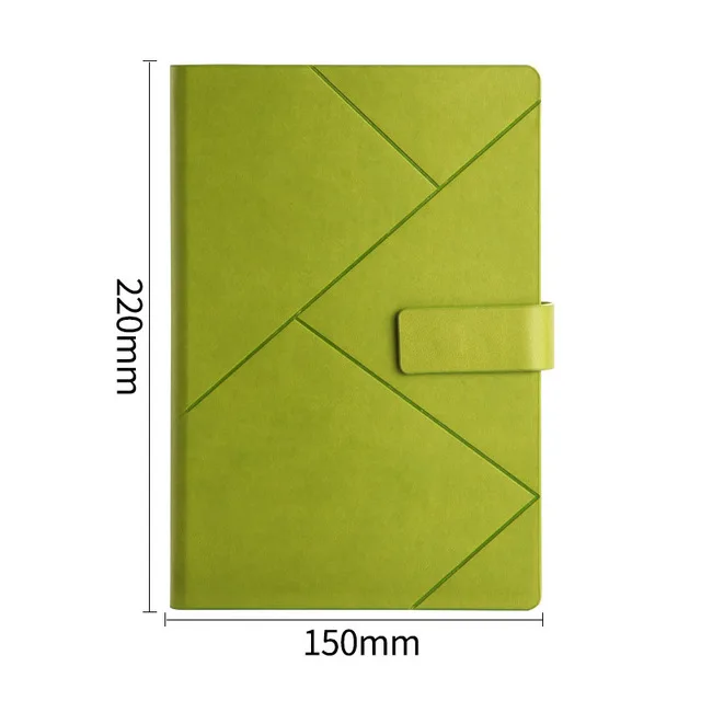 A5 B5 Ежедневник для путешествий, бизнес блокноты, дневник, школьные офисные принадлежности, канцелярские принадлежности, блокнот, кожаный дневник - Цвет: Green