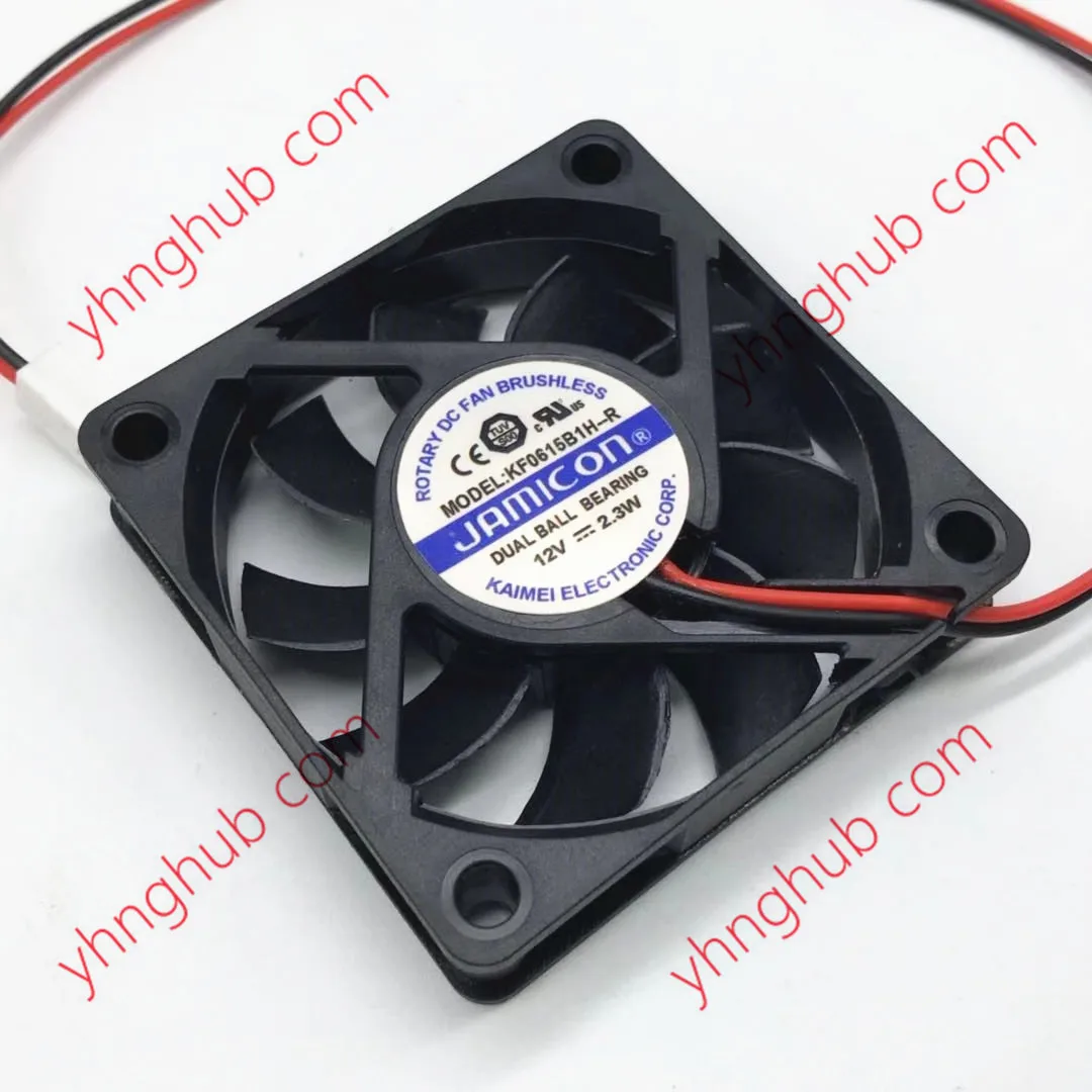 

Двухпроводной охлаждающий вентилятор для сервера Jamicon KF0615B1H-R DC 12 В 2,3 Вт 60x60x15 мм