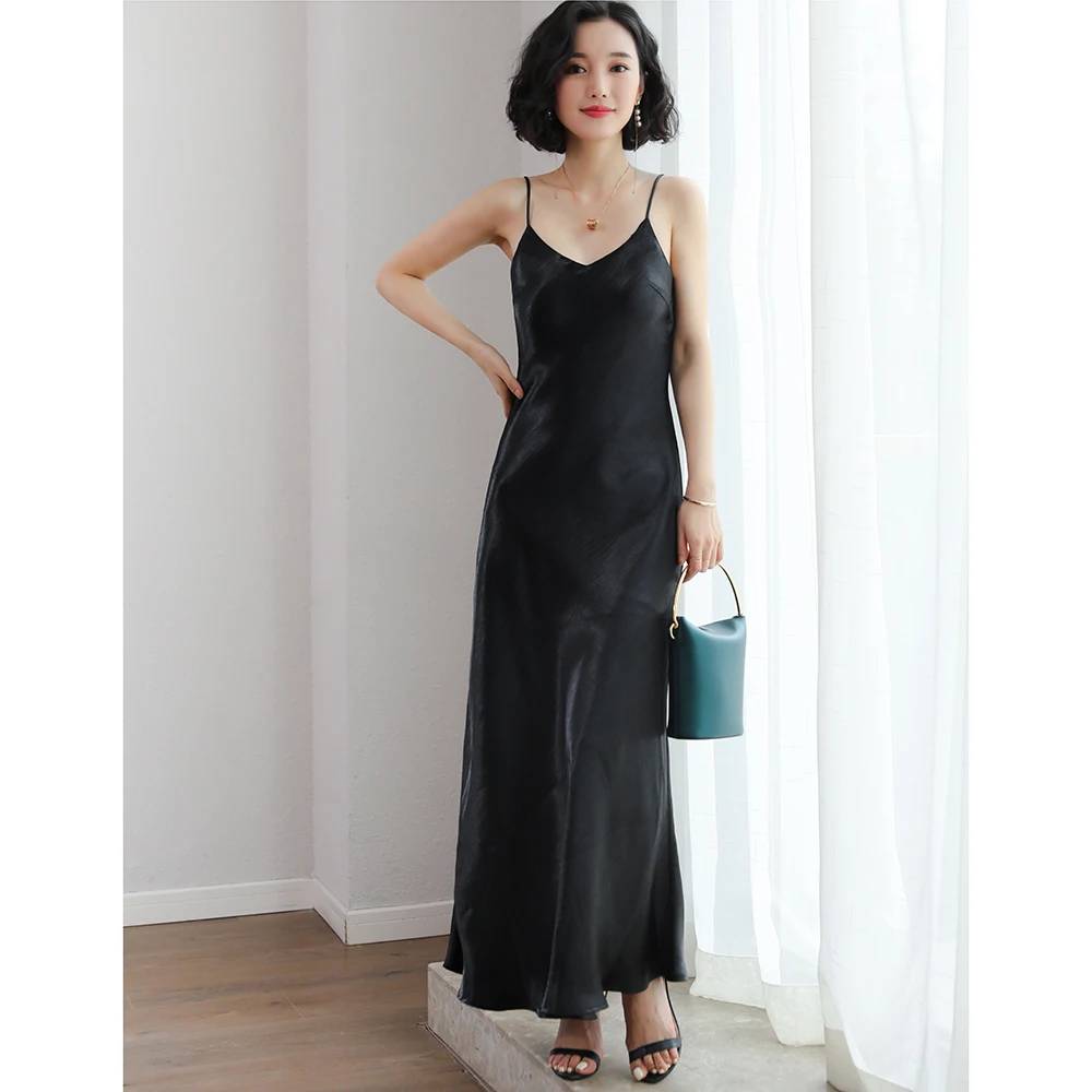 slim fit dress slacks Liquid Slip Dress Long