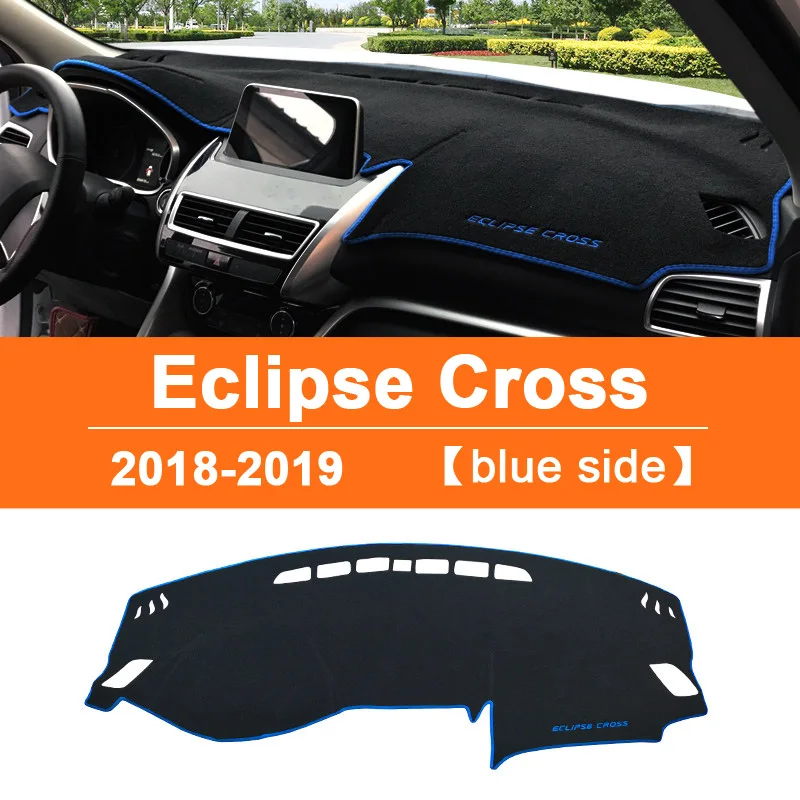 Blue Side Для Mitsubishi Eclipse Cross LHD крышка приборной панели автомобиля тире коврик нескользящий солнцезащитный КОВРИК КОВРЫ отделка аксессуары для интерьера - Название цвета: Blue Side