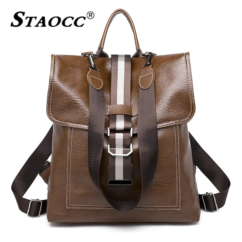 

Vintage Women Backpack Pu Leather Waterproof Backpacks Multifunction School Bag College Backpack Female Shoulder Bags Mochilas