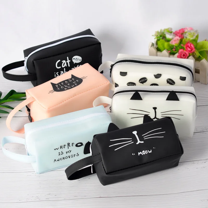 

Cross Border for Creative Stationery Pencil Case Large-Volume Jelly Silicone Pencil Case Students Stationery Storgage Bag Lead P