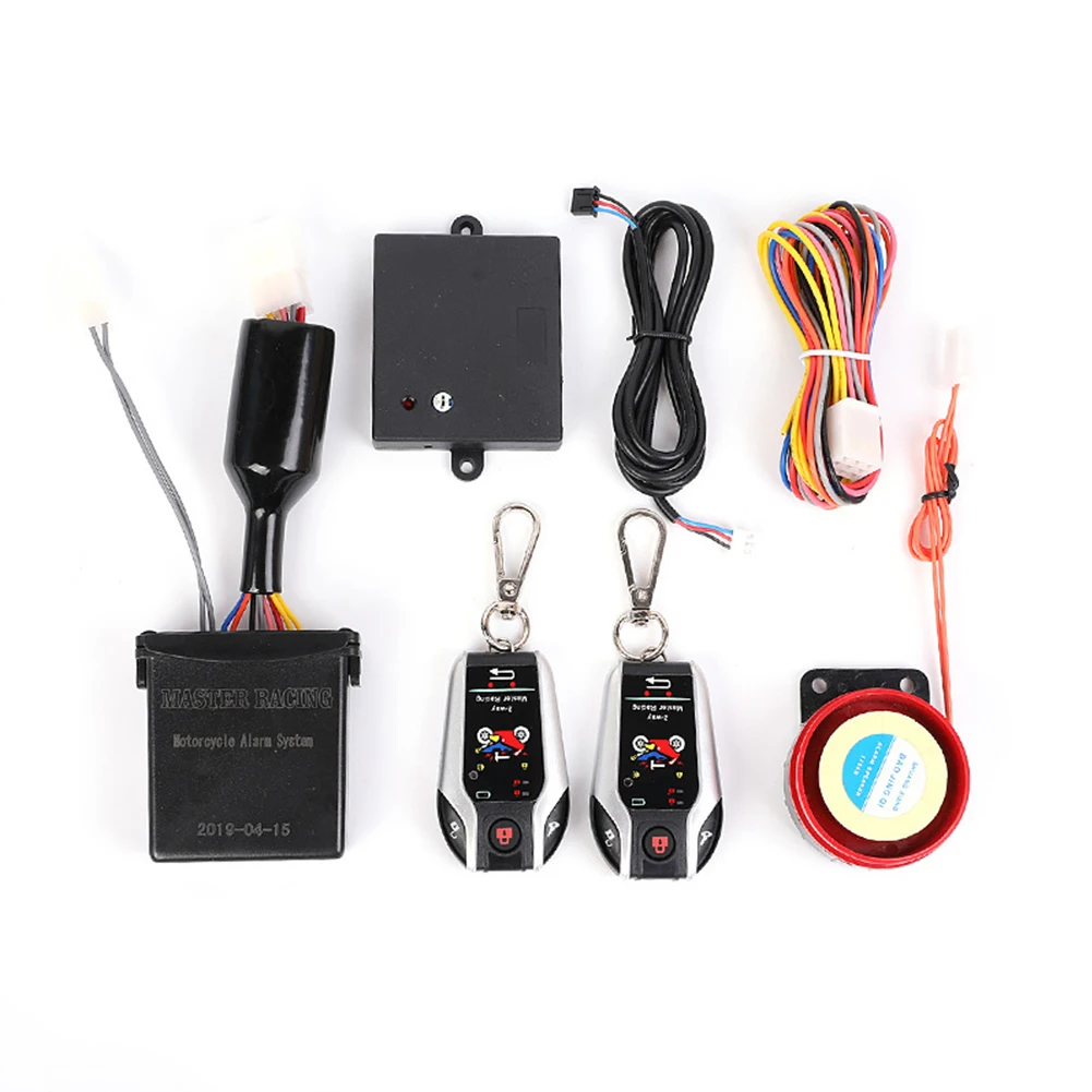 

Sensitive DC12V Universal Easy Install Engine Start Motorcycle Anti Theft Alarm System Kit Two Way With Micromave Automatic