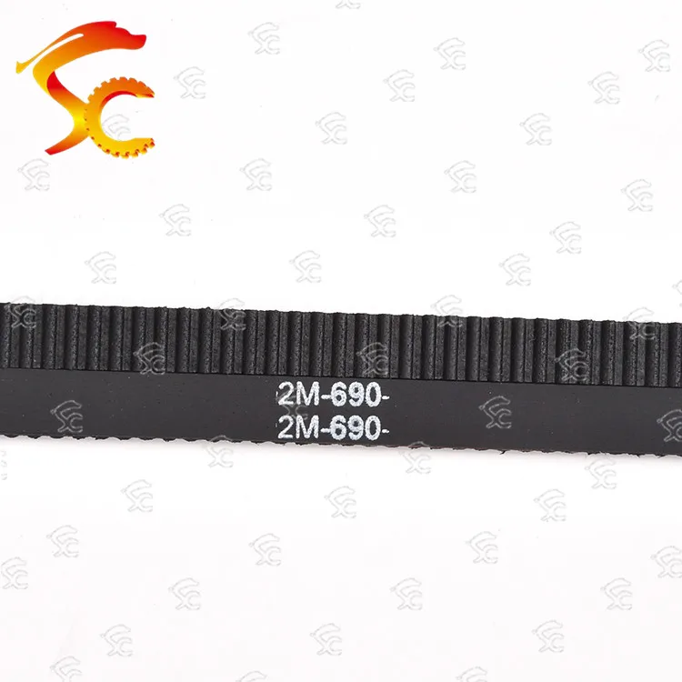 

1pcs 2GT-690-6/10mm belt closed loop rubber 2GT-690-6/10mm timing belt Teeth 345 Length 690mm width 10/6mm for 3D printer