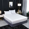 Natural Mulberry Silk Fitted Sheet Four Corners With An Elastic Band Mattress Cover Solid Color Bed Sheet Fit Sheet 4