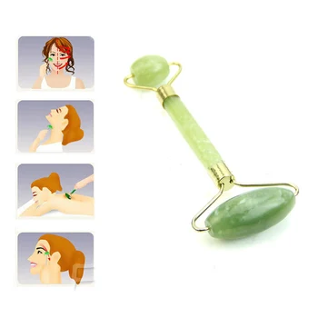 

1pcs Jade Roller Double Head Facial Massage Roller Jade Face Slimming Body Head Neck Elliptical Massager Health Care Tools