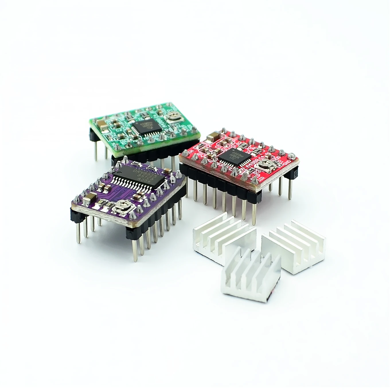 Модуль шагового двигателя Reprap A4988 DRV8825 + радиатор | Электронные компоненты и