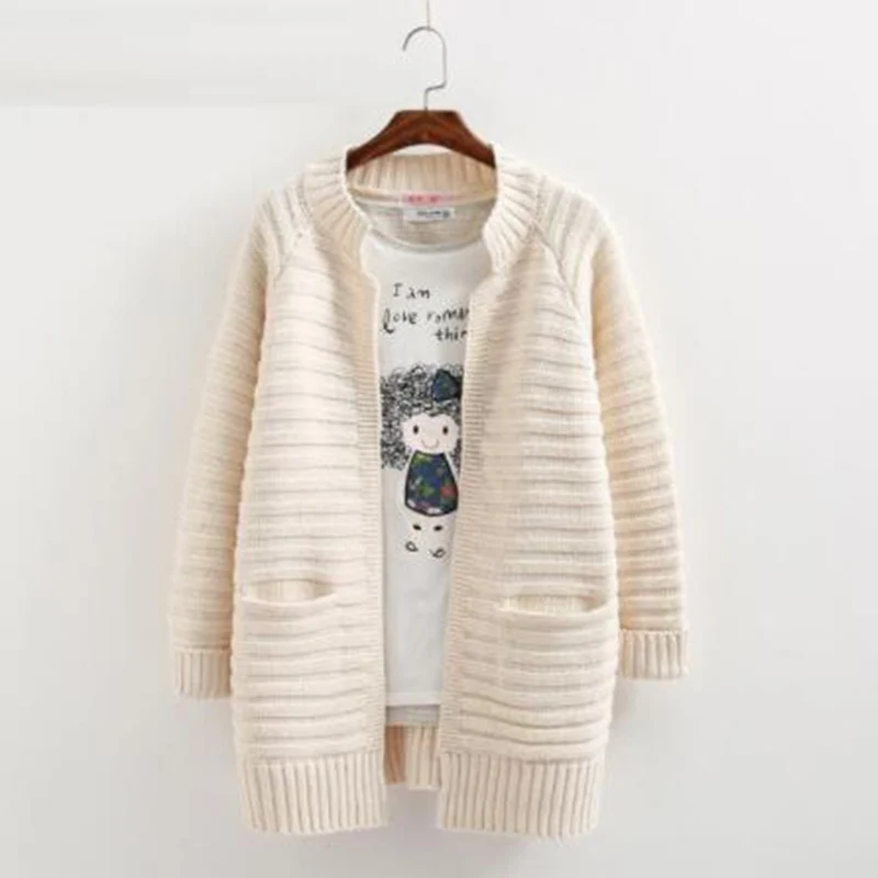 beige Осенне-зимний модный женский свободный вязаный кардиган с длинным рукавом, Женский вязаный кардиган, женский кардиган, женские кардиганы - Цвет: beige