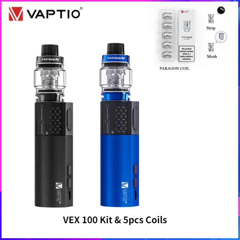 Оригинальный вейп набор Vaptio VEX 100 электронная сигарета Вт VEX100 с емкостью 8 мл одной