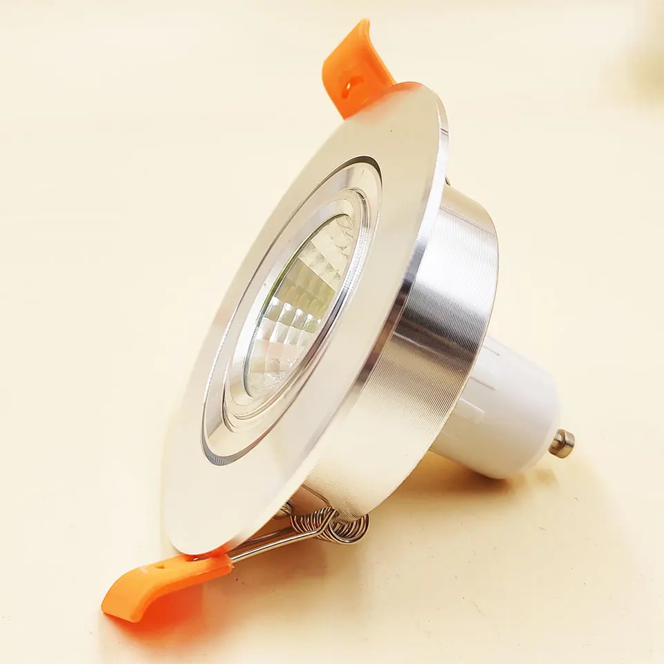 Встроенный Точечный светильник светодиодный галогенный GU10 MR16 Круглый