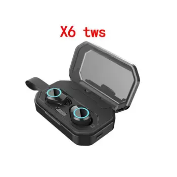 

X6 heavy bass Mini Earphones TWS wireless Bluetooth 5.0 earphones with stereo microphone