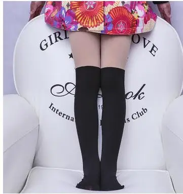 19 Styles New Cartoon Girl 4-10T Tights Pantyhose Elastic Tights Girl Stockings Tights Children Baby Kids Princess - Цвет: Черный