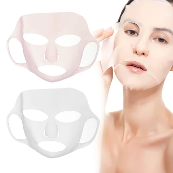 

Silicone Face Mask For The Face Sheet Mask Anti-Off Mask Ear Fixed Prevent Essence Evaporating Reusable Face Mask Skin Care Tool