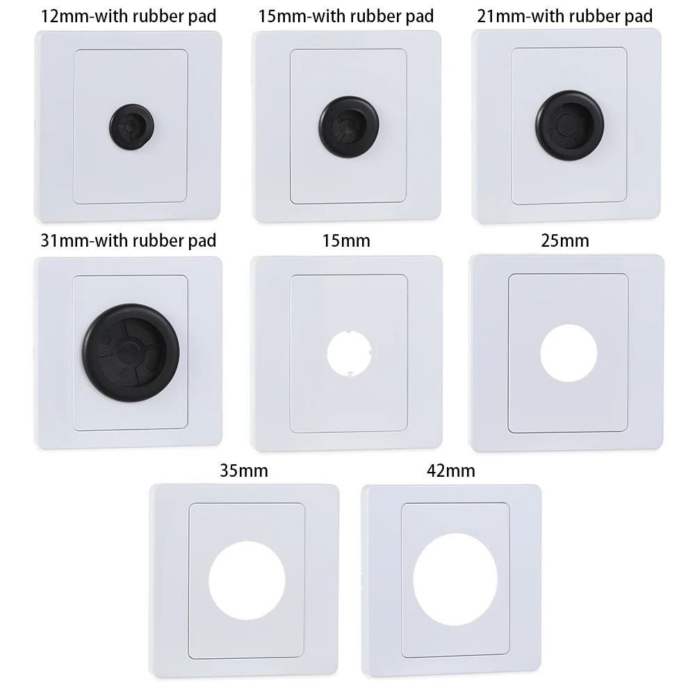 Wall Blank Panel Outlet Hole Decorative Cover Cable Socket Rubber Pad Cable Organizer Storage Wiring Accessory 1Pcs cable organizer,cable hole cover,hole plug