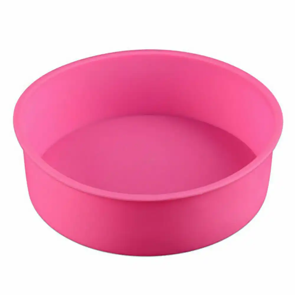 8 10 12inch Silicone Bakeware Round Cake Pan Non Stick Baking Mould Tray Baking Tools For Cakes Kitchen Baking Accessories Cook Cake Molds Aliexpress