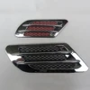 2Pcs/Set High Quality Car Side Air Flow Vent for Fender Hole Cover Intake Grille Duct Decoration ABS Plastic Sticker ► Photo 3/6