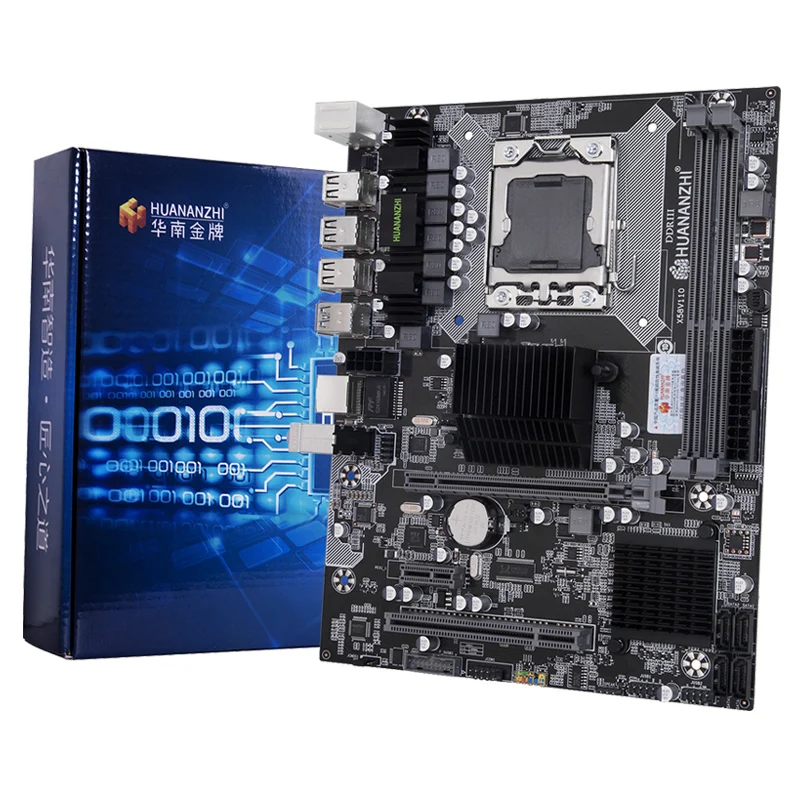 Комбинированная материнская плата HUANANZHI X58 USB3.0 LGA1366 Материнская Плата ЦП Xeon X5560 с