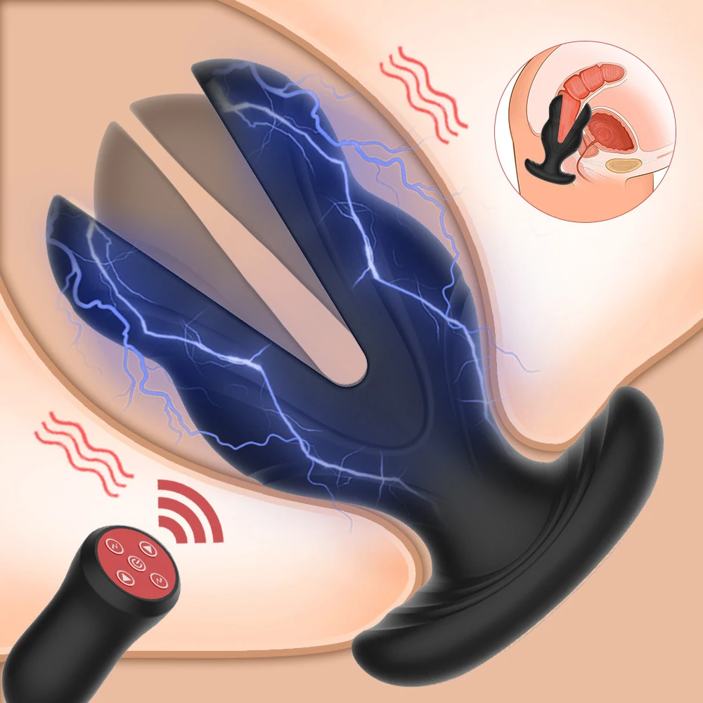 Tanio Shock wibrator analny elektryczny korek analny Dilator Buttplug bezprzewodowy zdalny masażer