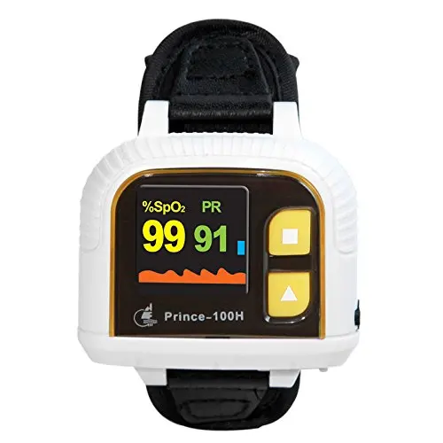 Heal Force Prince-100H запястье стиль оксиметр для мониторинга сна длительное Измерение частоты пульса SpO2 и индекс перфузии
