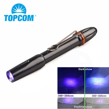 

Penlight UV LED Pen Light Flashlight 395nm 365nm Ultraviolet Light for Glue Curing Money Detector with Pocket Clip