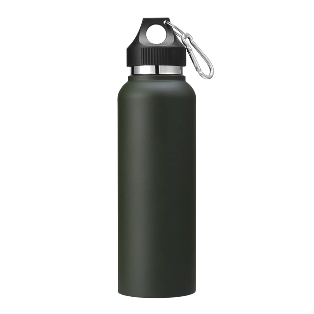 600ml 304 Stainless Steel Thermos Cups Double Wall Vacuum Insulated Portable Water Bottles For Car Outdoor Travel Customizable - Цвет: Green