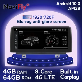 

NaviFly 4GB Android 10.0 Car multimedia gps player for BMW X5 F15 2014-2017 Original car NBT system 10.25" Anti-glare carplay
