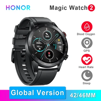 

Honor Magic Watch 2 Smart Watch Global Version Bluetooth Sports Waterproof Blood Oxygen Call Heart Rate Track Original Watch
